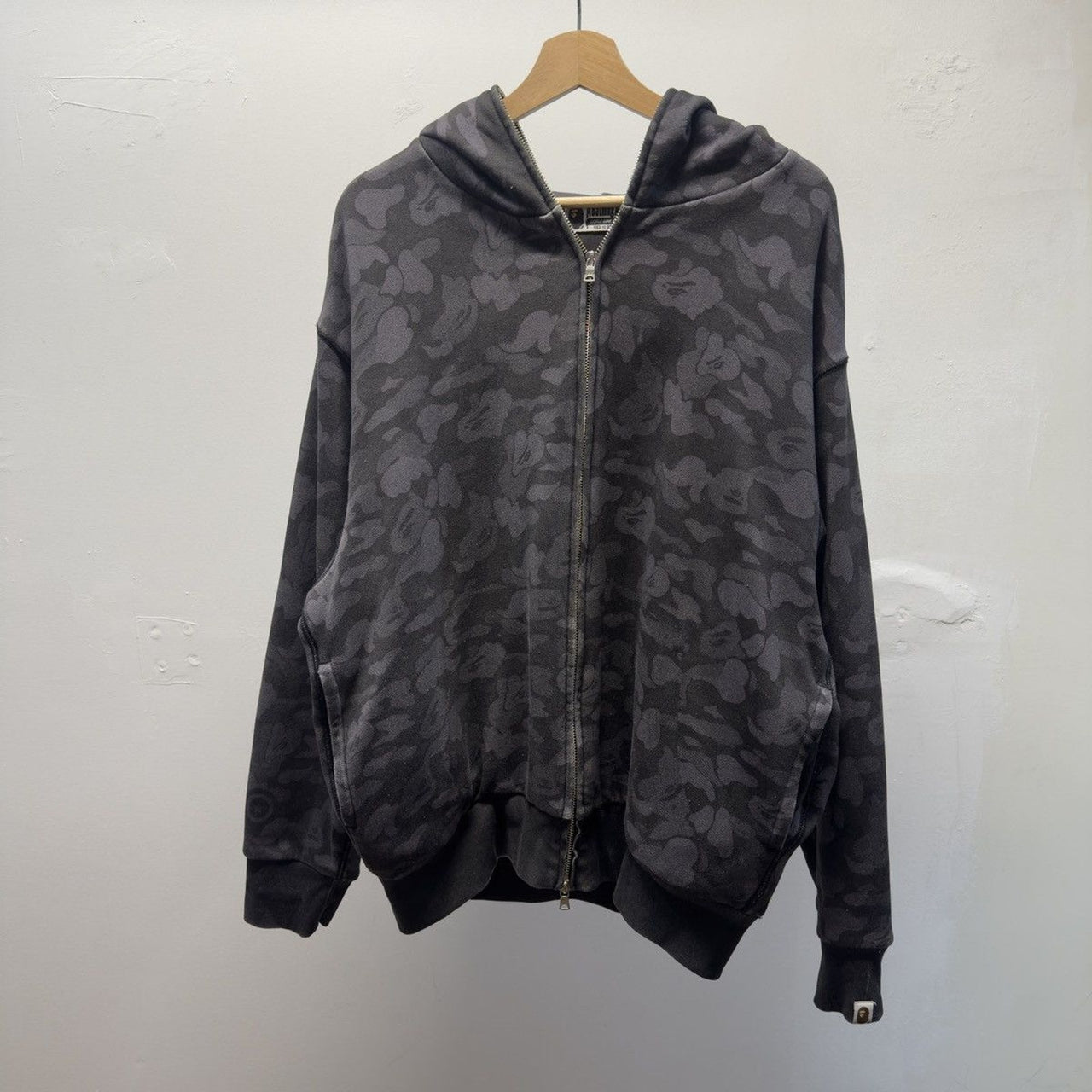 Bape Camo Print Shark Full Zip Hoodie