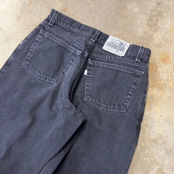 1990S LEVI’S SILVERTAB BAGGY BLACK DENIM SKATER JEANS