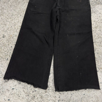 Pantalones cortos largos negros estilo skater Bonanza Y2K de los años 90