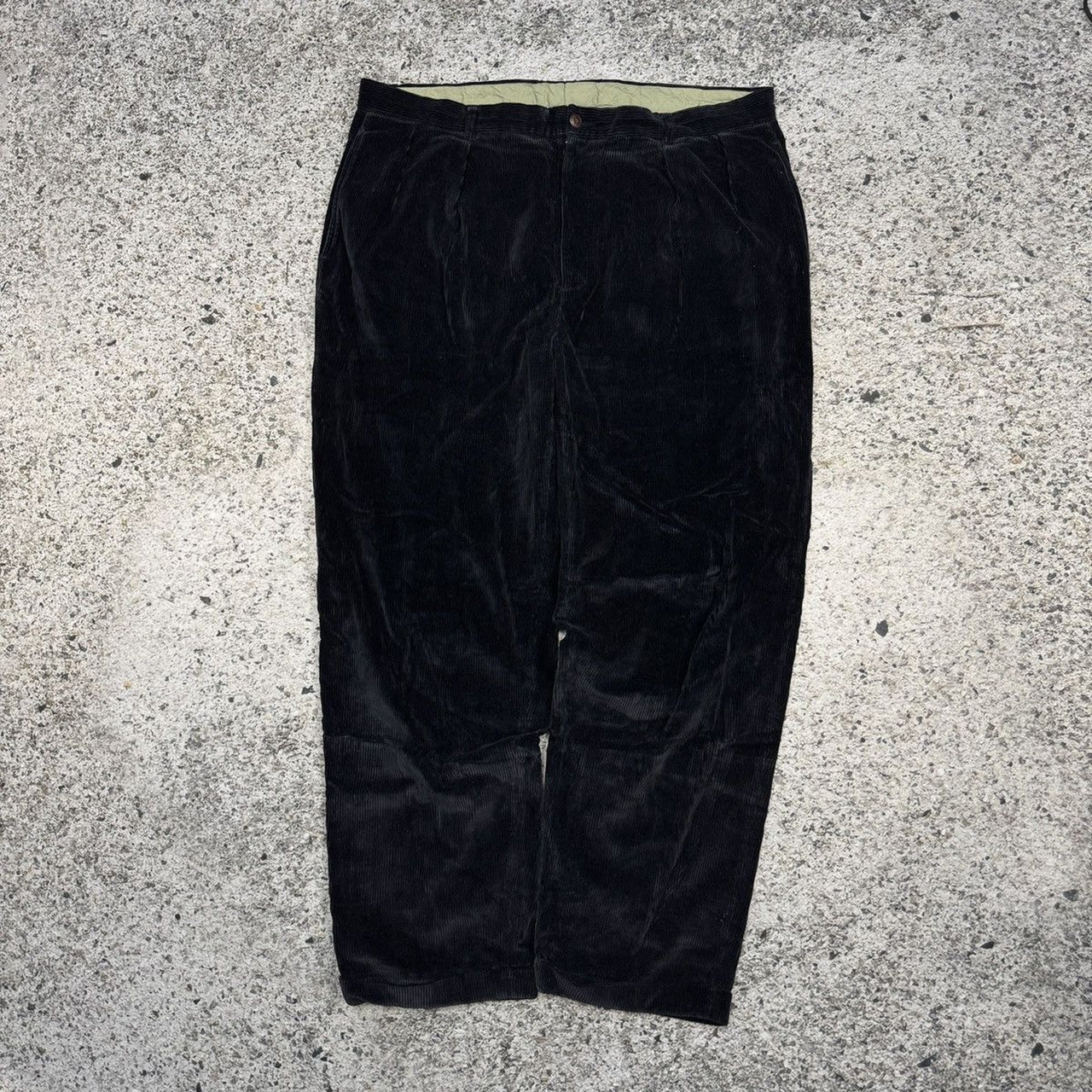 Pantalones anchos de pana negros Nautica de los años 90