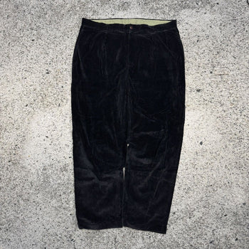 1990s Nautica Wide Leg Black Corduroy Pants
