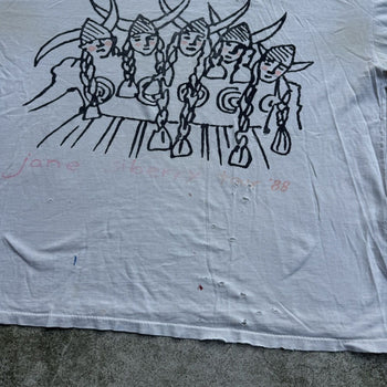 1988 JANE SIBERRY INGRIDS TOUR TEE THRASHED