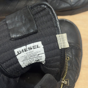 Diesel D String Leather Hi Top Sneakers