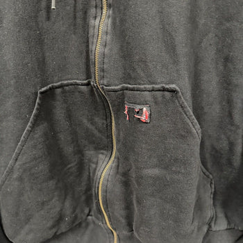 2000s Thrashed Faded Dickies Thermal Lined Zip Hoodie