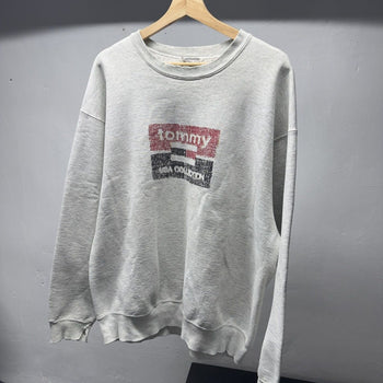 1990s Thrashed Faded Distressed Tommy Sweatshirt