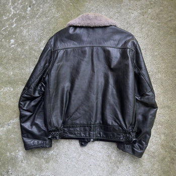 VINTAGE 40s 50s LEATHER HORSEHIDE SPORTSWEAR JACKET