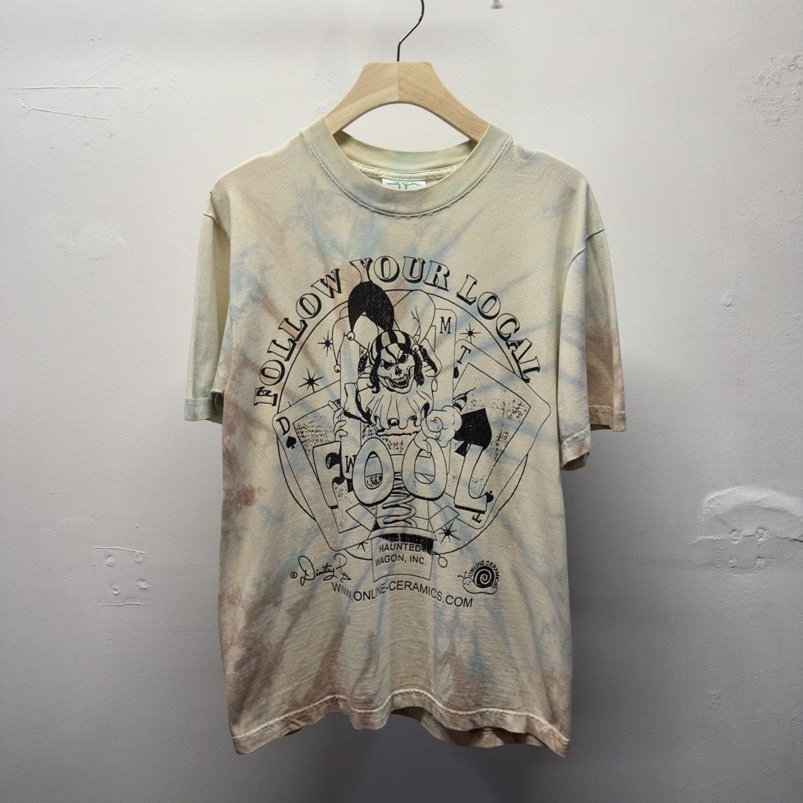 Online Ceramics Follow Your Local Fool Haunted Wagon Tee