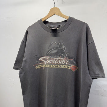 Vintage 1990s Harley Davidson Made in USA Faded Distressed Tee