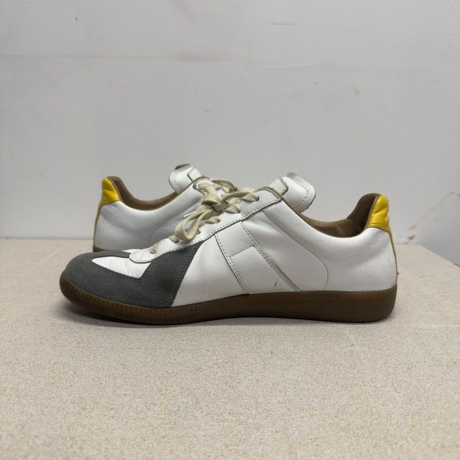 Maison Margiela Replica GAT White Neon Green Grey Sneakers