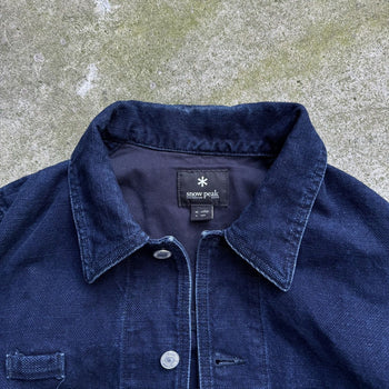 SNOW PEAK INDIGO DENIM OKAYAMA OX WORK JACKET CHORE COAT