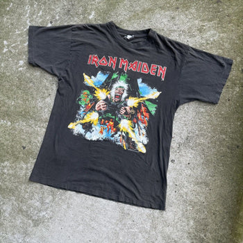 1980s IRON MAIDEN TAILGUNNER WORLD TOUR TEE