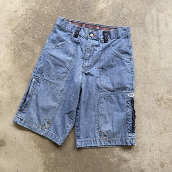 1990S/2000S Y2K PACO JEANS BAGGY DENIM FADED SKATER JEAN SHORTS