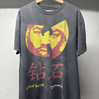 2010s Thrashed Faded Distressed Raekwon Diamond Tee