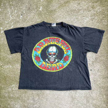 1990s GRATEFUL DEAD FADED SKULL TEE