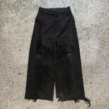 Rick Owens Runway FW19 Larry Moleskin Suede Patch Pants