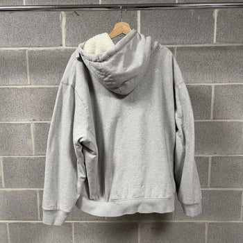 2000s Faded Sherpa Fleece Lined Zip Up Hoodie