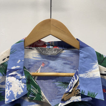 Vintage 1990s Le Tigre Made in USA Hawaiian Shirt