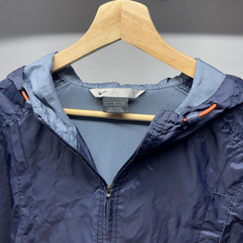 1990s Nike Half Zip Windbreaker Anorak Navy Blue