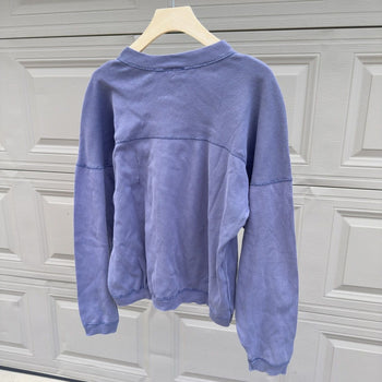 1990s Thrashed Distressed Faded Henley Shirt
