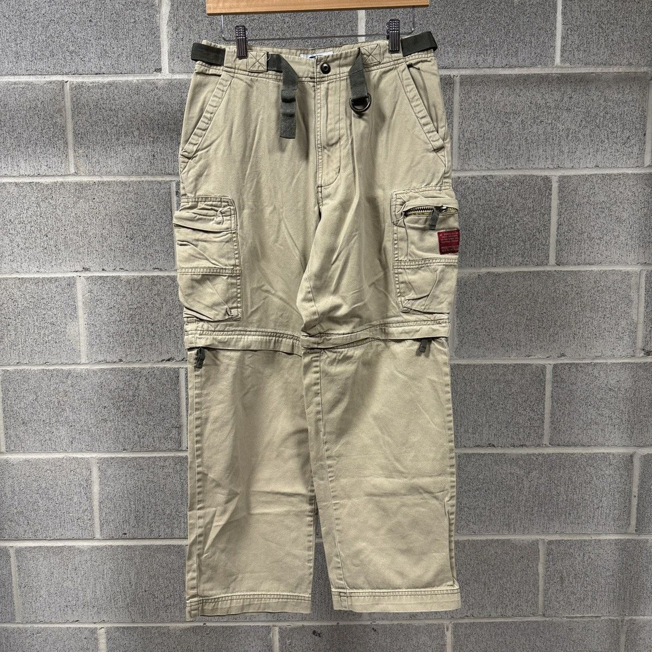 2000s Old Navy Tan Baggy Cargo Pants