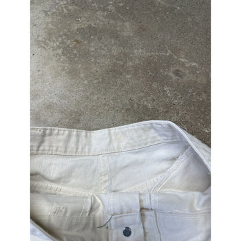 1980s DICKIES WHITE PAINTER CANVAS CARPENTER PANTS