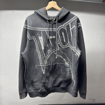 2000s Y2K Tapout Lightning Zip Up Hoodie