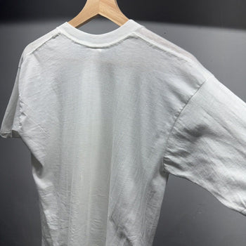 1980s Paper Thin Blank White Single Stitch Tee