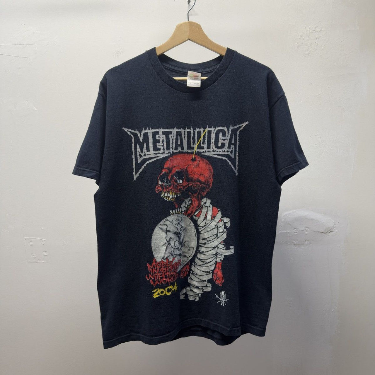 2004 Metallica Madly In Anger With The World Tour Band Tee Pushead