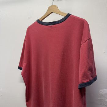Vintage 2000s Gap Faded Red Blank Ringer Tee