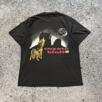 1990年代 マルボロ シガレット コヨーテ ブラフ ポケットTシャツ スラッシュド フェード