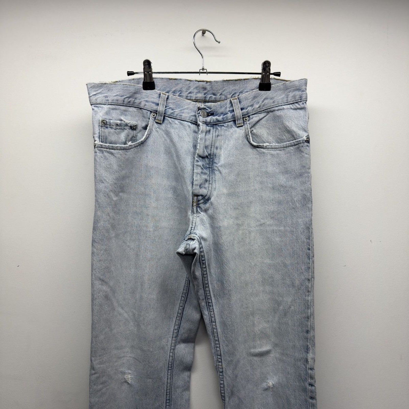 Helmut Lang Archive Distressed Fringe Jeans Italy