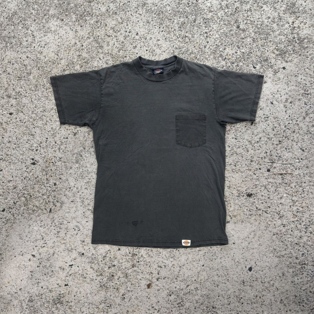 1990s Dickies Faded Thrashed Distressed Pocket Tee