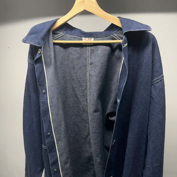 1930s 1940s WW2 One Pocket Selvedge Denim Chore Coat Union Made