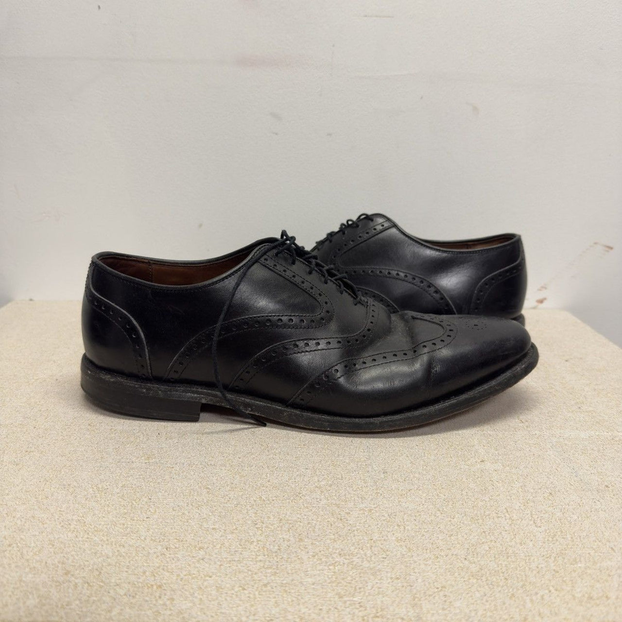 Allen Edmonds McClain Black Leather Wingtip Oxford