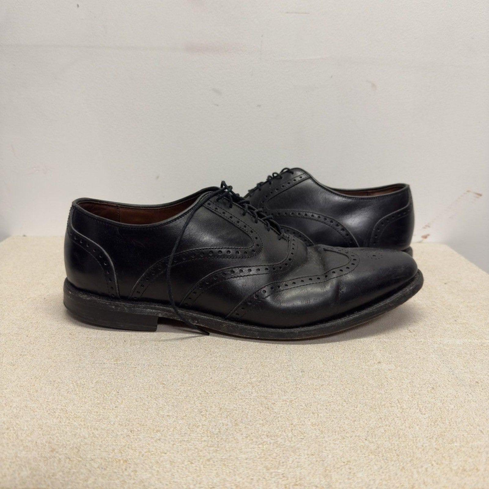 Allen Edmonds McClain Black Leather Wingtip Oxford