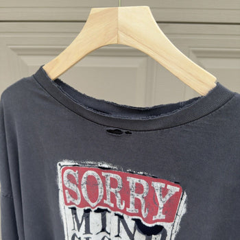 2000s Sorry Mind Closed Until Further Notice Thrashed Faded Tee