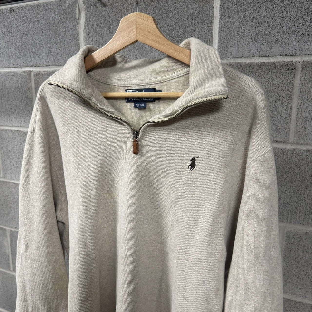 1990s/2000s Polo Ralph Lauren Quarter Zip Sweater