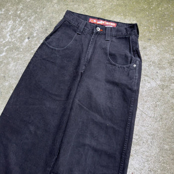 1990s JNCO 1067 DOUBLE BARREL GIRLY STUFF BLACK DENIM JEANS