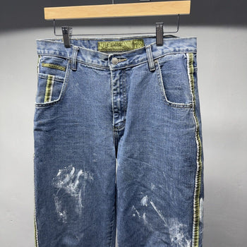 1990s Y2K Women's Baggy Wide Leg Skater Jeans