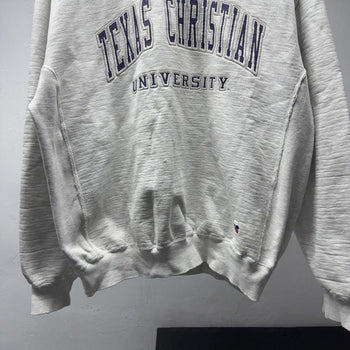 1990s Thrashed Distressed Texas Christian Sweatshirt