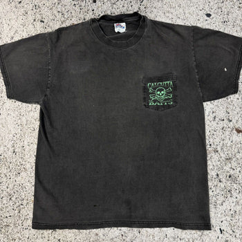 2000s Faded Thrashed Skull Bait & Tackle Tee