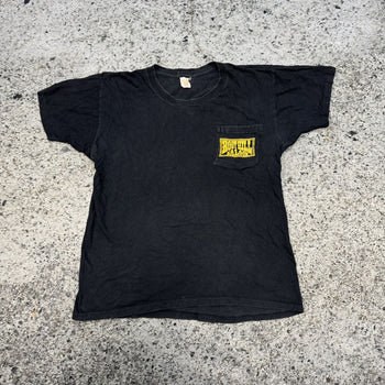 Camiseta fina de papel descolorida de Boot Hill Saloon de los años 80