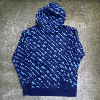 2010s ROGUE STATUS GUN SHOW ZIP UP HOODIE BLUE