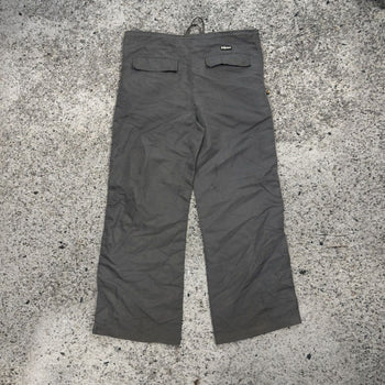 Pantalones anchos de nailon holgados con efecto cafeína de los años 90