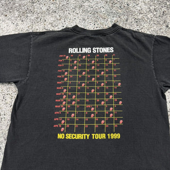 1999 Thrashed Faded Rolling Stones No Security Tour Tee