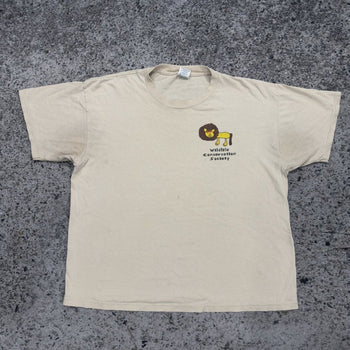 1990s Wildlife Conservation Society Tee Thrashed Faded