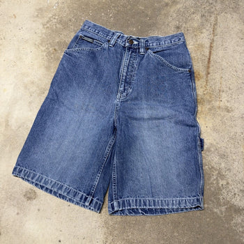 2000S BAGGY FADED DENIM CARPENTER SKATER JEAN SHORTS JORTS