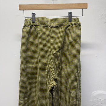 Vintage 1970s European Green Houndstooth Trousers Women's