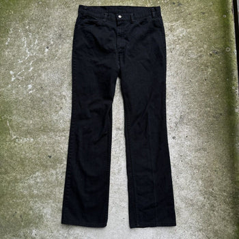 1990s LEVI'S 517 BLACK LIGHT DENIM BOOT CUT JEANS