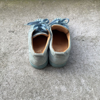 Christian Louboutin Baby Blue Louis Junior Spike Low Top
